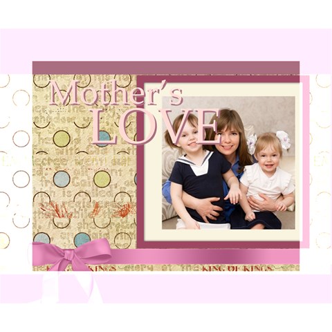 Mothers Day By Mom 14  x 11  x 1.5  Stretched Canvas