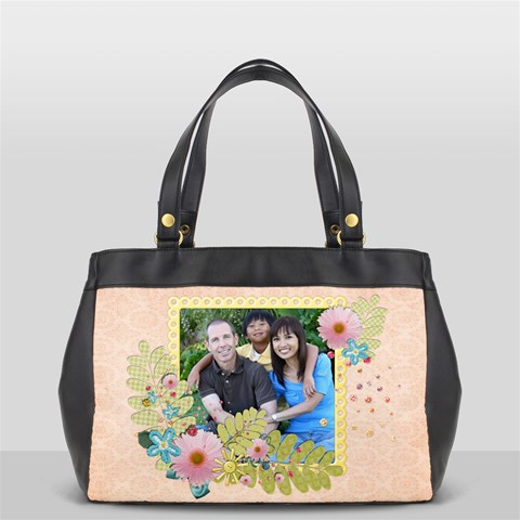 Sunshine Pastel  Oversized Office Handbag By Mikki Front