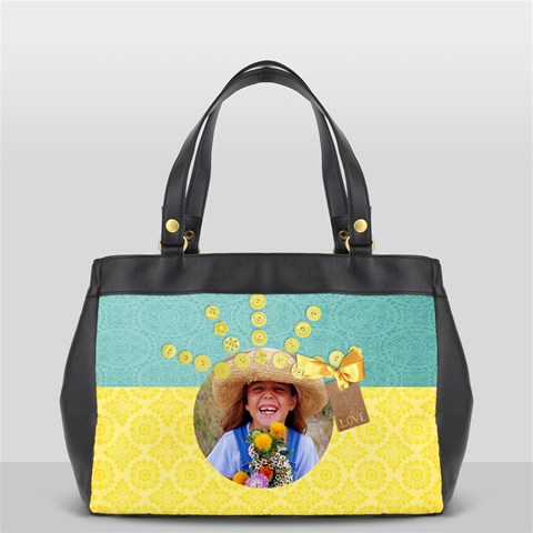 Sunshine Pastel  Oversized Office Handbag By Mikki Back
