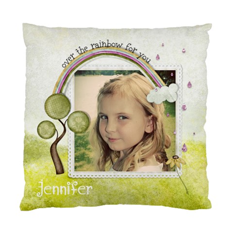 Over The Rainbow Pillow By Marcee Duggar Front