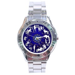 horoscope - Stainless Steel Analogue Watch