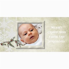 Photo Christmas Card Snow Flakes