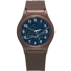 horoscope, star - Round Plastic Sport Watch (S)