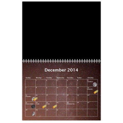2014 Astronomical Events Calendar By Bg Boyd Photography (bgphoto) Dec 2014