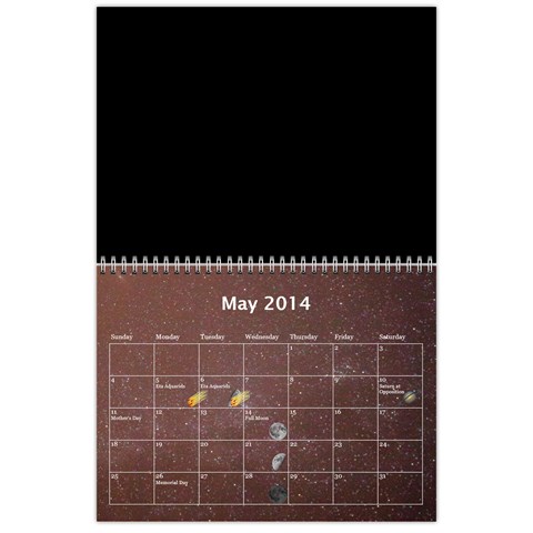 2014 Astronomical Events Calendar By Bg Boyd Photography (bgphoto) May 2014