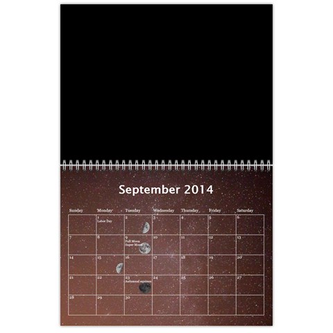 2014 Astronomical Events Calendar By Bg Boyd Photography (bgphoto) Sep 2014