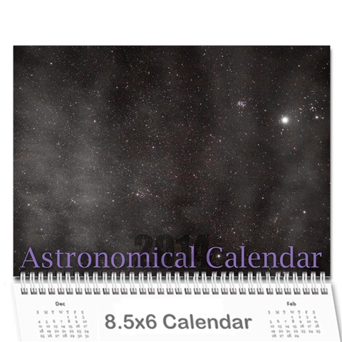 2014 Astronomical Events Calendar By Bg Boyd Photography (bgphoto) Cover