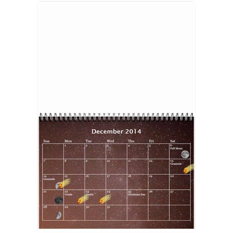 2014 Astronomical Events Calendar By Bg Boyd Photography (bgphoto) Dec 2014