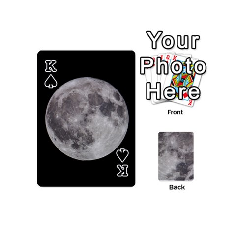 King Mini Moon Cards By Bg Boyd Photography (bgphoto) Front - SpadeK
