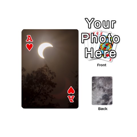 Ace Mini Moon Cards By Bg Boyd Photography (bgphoto) Front - HeartA