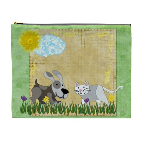Like Dog And Cat Bag Xl Cosmetic Bag By Zornitza Front
