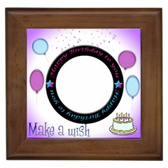 birthday tile - Framed Tile