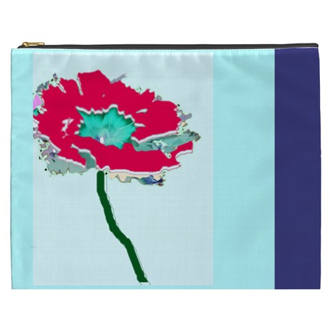 Flower    Own Photo (optional)  Xxxl Makeup Bag By Riksu Front