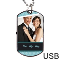 wedding - Dog Tag USB Flash (One Side)