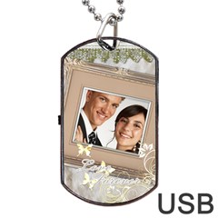 wedding - Dog Tag USB Flash (Two Sides)