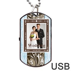 wedding - Dog Tag USB Flash (One Side)