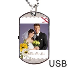 wedding - Dog Tag USB Flash (One Side)