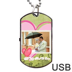 wedding - Dog Tag USB Flash (One Side)