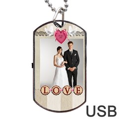 wedding - Dog Tag USB Flash (Two Sides)
