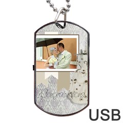 wedding - Dog Tag USB Flash (One Side)