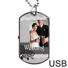 wedding - Dog Tag USB Flash (Two Sides)