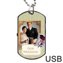 wedding - Dog Tag USB Flash (Two Sides)