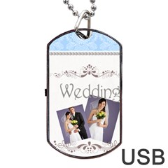 wedding - Dog Tag USB Flash (Two Sides)