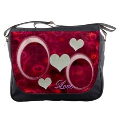 I Heart You Pink Messenger Bag