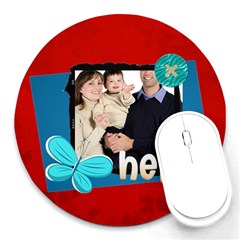 fathers day - Round Mousepad