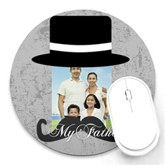 fathers day - Round Mousepad