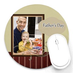 fathers day - Round Mousepad