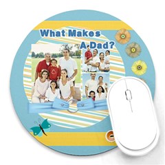 fathers day - Round Mousepad