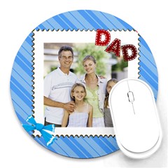 fathers day - Round Mousepad