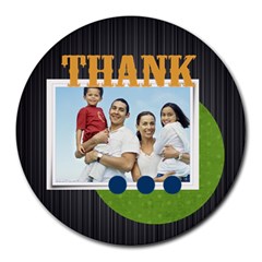 fathers day - Collage Round Mousepad