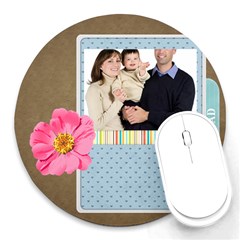 fathers day - Round Mousepad