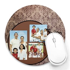 fathers day - Collage Round Mousepad