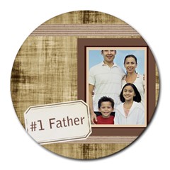 fathers day - Round Mousepad