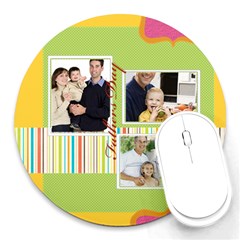 fathers day - Round Mousepad