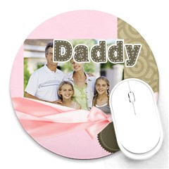 fathers day - Round Mousepad