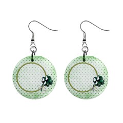 Shamrock Earrings - Mini Button Earrings