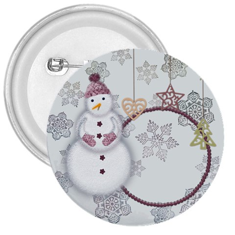 Pink Snowman 3  Buttom By Zornitza Front