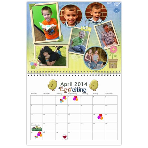 Calendar 2014 By Loralie Apr 2014