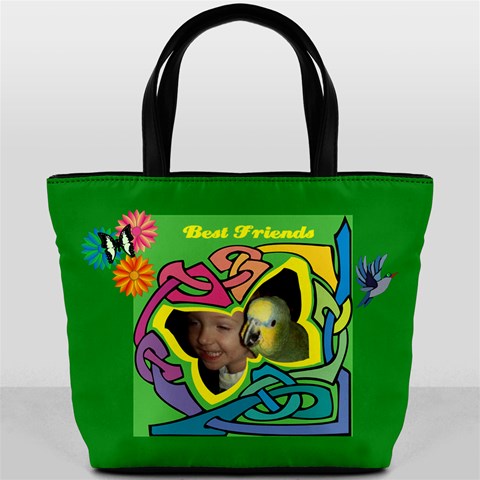 Best Friends Bucket Bag By Joy Johns Back