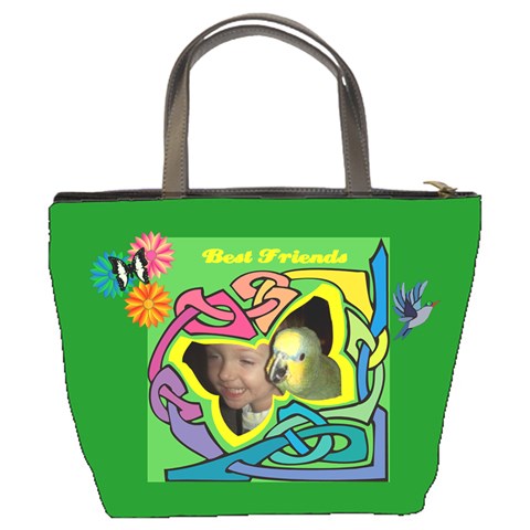 Best Friends Bucket Bag By Joy Johns Back