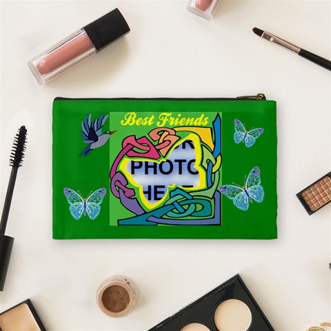 Best Friends Medium Cosmetic Bag By Joy Johns Back