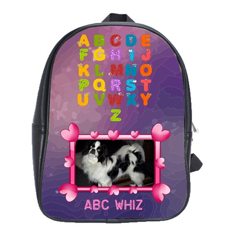 Girls Abc Book Bag, Extra Large By Joy Johns Front