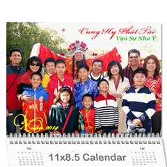 L?ch T?t 2013-2014 - Wall Calendar 11  x 8.5  (18 Months)