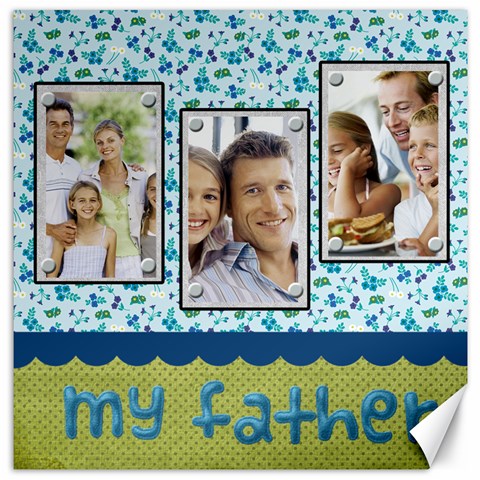 Father By Dad 11.4 x11.56  Canvas - 1