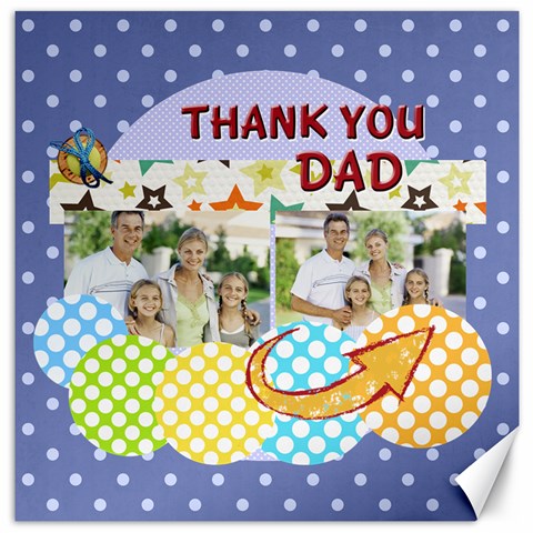 Father By Dad 15.2 x15.41  Canvas - 1