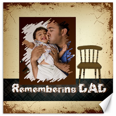 Father By Dad 15.2 x15.41  Canvas - 1